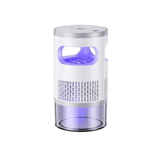 Indoor insect killer with light and suction cup, suitable for home use.